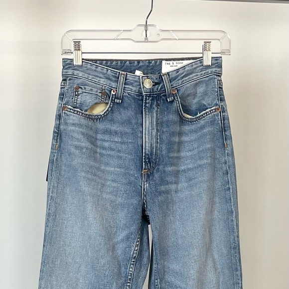 Rag & Bone MELANIE RUTH SUPER HIGH-RISE STRAIGHT jeans with tags, never worn. - Picture 4 of 7